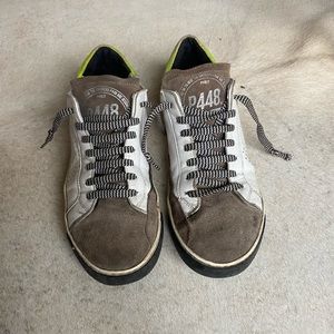 P448 Sneakers in dark tan suede and white Size 38